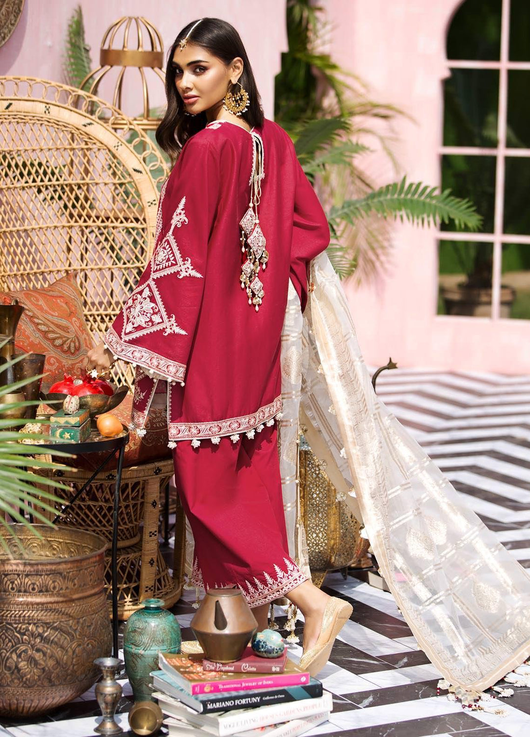 Anaya By Kiran Chaudhry Embroidered Lawn Suits Unstitched 3 Piece AK21KR 01-SURTI - Summer Collection