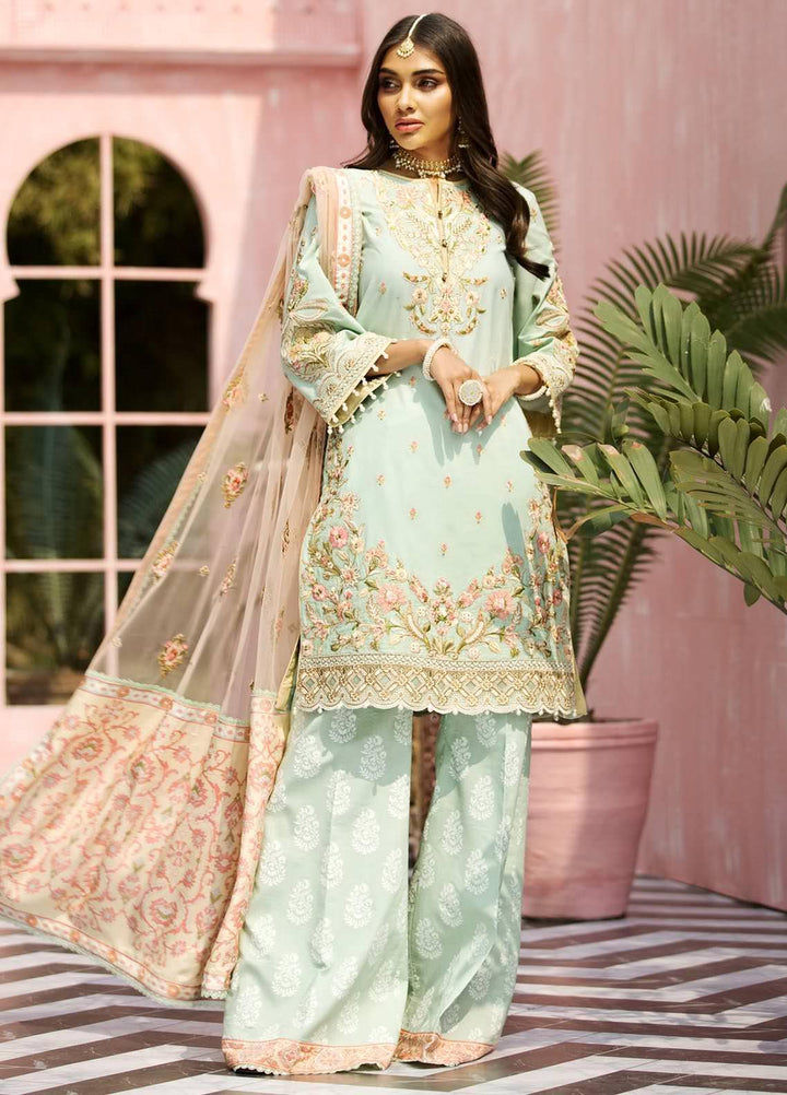 Anaya By Kiran Chaudhry Embroidered Lawn Suits Unstitched 3 Piece AK21KR 02-A DINA - Summer Collection