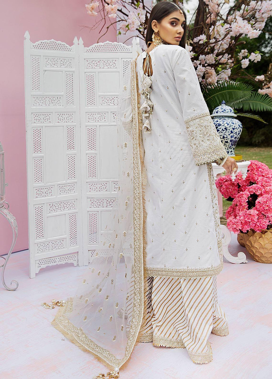 Anaya By Kiran Chaudhry Embroidered Lawn Suits Unstitched 3 Piece AK21KR 06-A ROSHANAY - Summer Collection