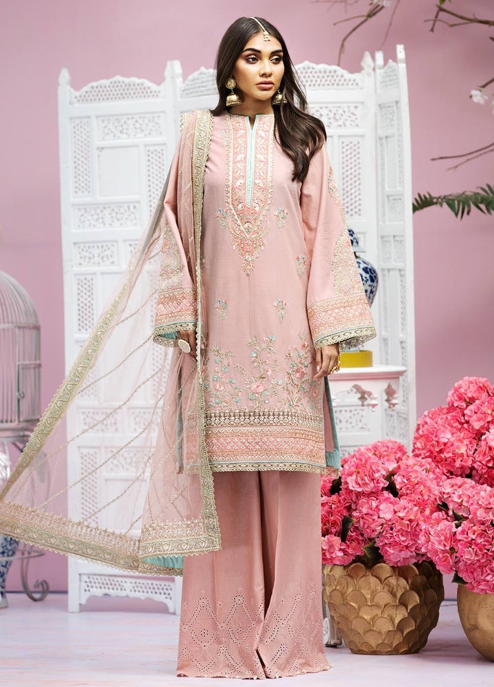 Anaya By Kiran Chaudhry Embroidered Lawn Suits Unstitched 3 Piece AK21KR 07-B MYRA - Summer Collection