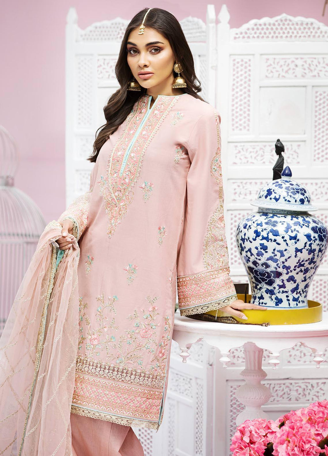 Anaya By Kiran Chaudhry Embroidered Lawn Suits Unstitched 3 Piece AK21KR 07-B MYRA - Summer Collection