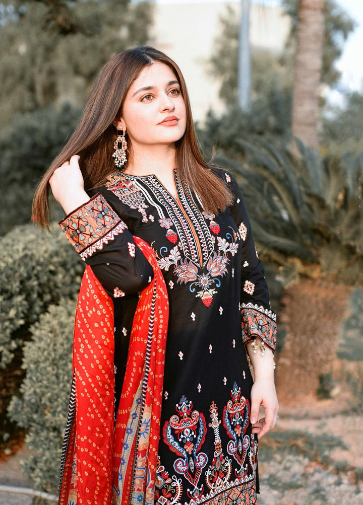 Anaya By Kiran Chaudhry Embroidered Lawn Suits Unstitched 3 Piece AK21KR 03-ZHALEY - Summer Collection