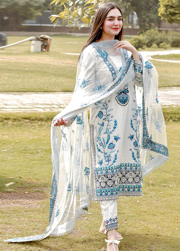 Anaya By Kiran Chaudhry Embroidered Lawn Suits Unstitched 3 Piece AK21KR 05-ESFIR - Summer Collection