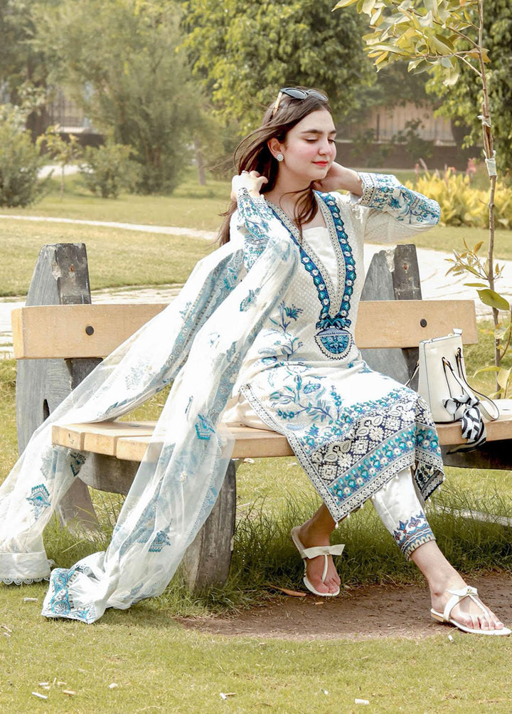 Anaya By Kiran Chaudhry Embroidered Lawn Suits Unstitched 3 Piece AK21KR 05-ESFIR - Summer Collection