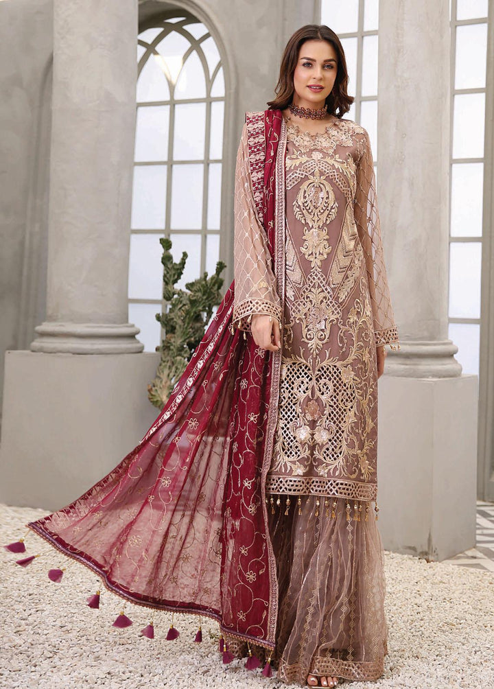 Andaaz by Maryam's Embroidered Chiffon Suits Unstitched 3 Piece MRM22A A-01 - Luxury Collection