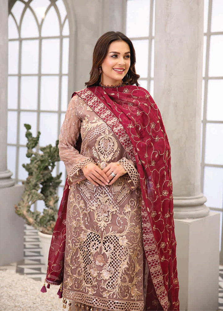 Andaaz by Maryam's Embroidered Chiffon Suits Unstitched 3 Piece MRM22A A-01 - Luxury Collection