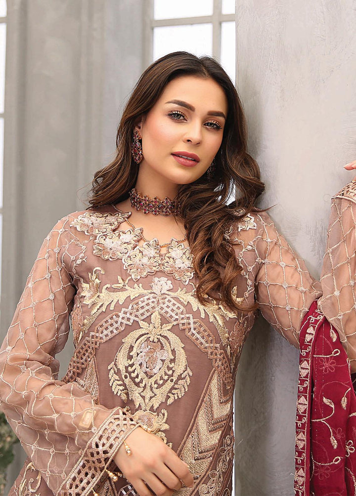 Andaaz by Maryam's Embroidered Chiffon Suits Unstitched 3 Piece MRM22A A-01 - Luxury Collection