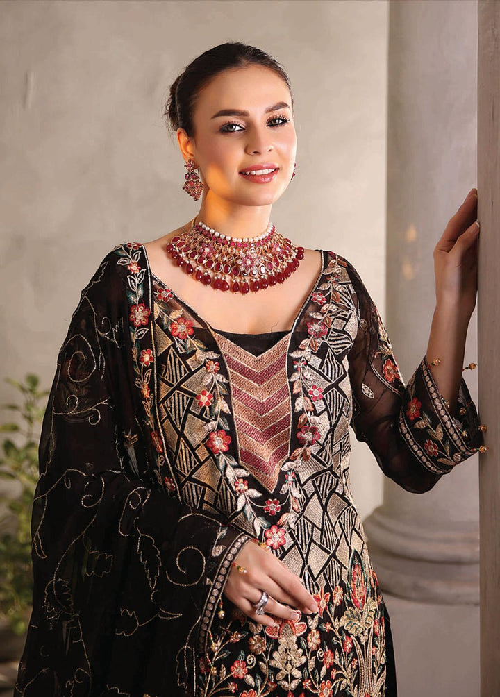 Andaaz by Maryam's Embroidered Chiffon Suits Unstitched 3 Piece MRM22A A-02 - Luxury Collection