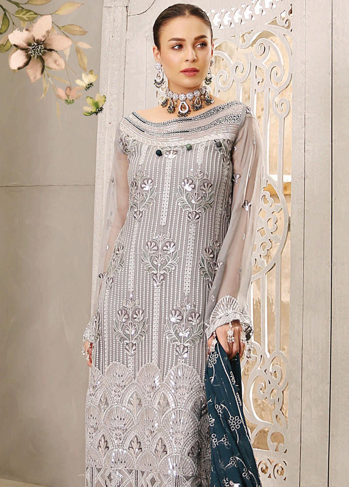 Andaaz by Maryam's Embroidered Chiffon Suits Unstitched 3 Piece MRM22A A-03 - Luxury Collection