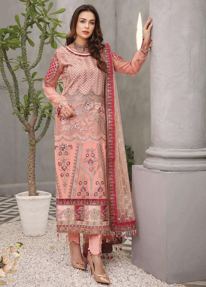 Andaaz by Maryam's Embroidered Chiffon Suits Unstitched 3 Piece MRM22A A-04 - Luxury Collection