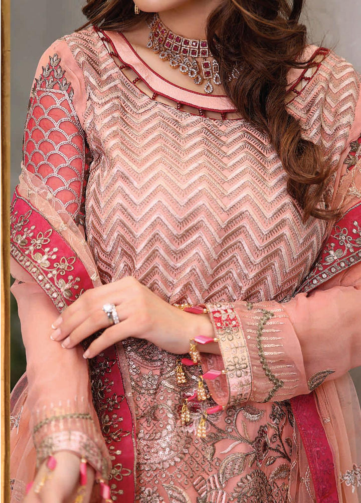 Andaaz by Maryam's Embroidered Chiffon Suits Unstitched 3 Piece MRM22A A-04 - Luxury Collection