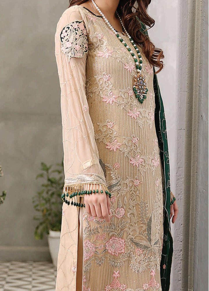 Andaaz by Maryam's Embroidered Chiffon Suits Unstitched 3 Piece MRM22A A-05 - Luxury Collection