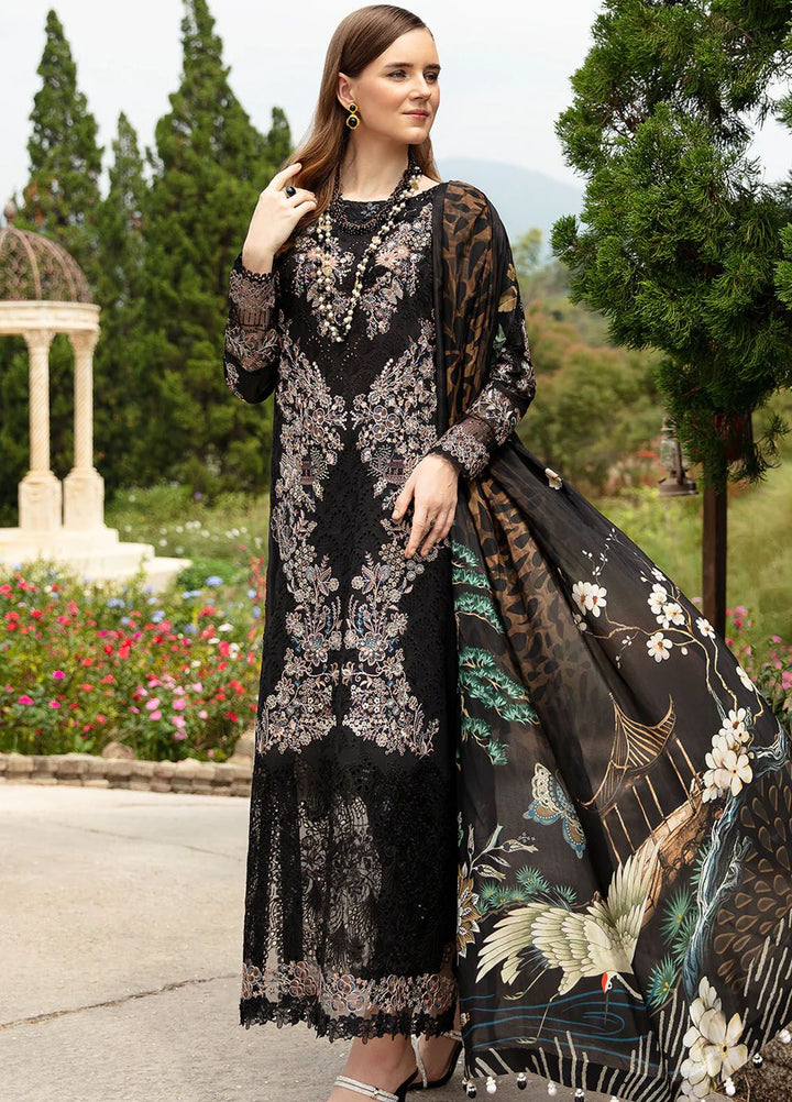 Andaaz by Ramsha Embroidered Lawn Suits Unstitched 3 Piece RSH24AL Z-801 - Luxury Collection