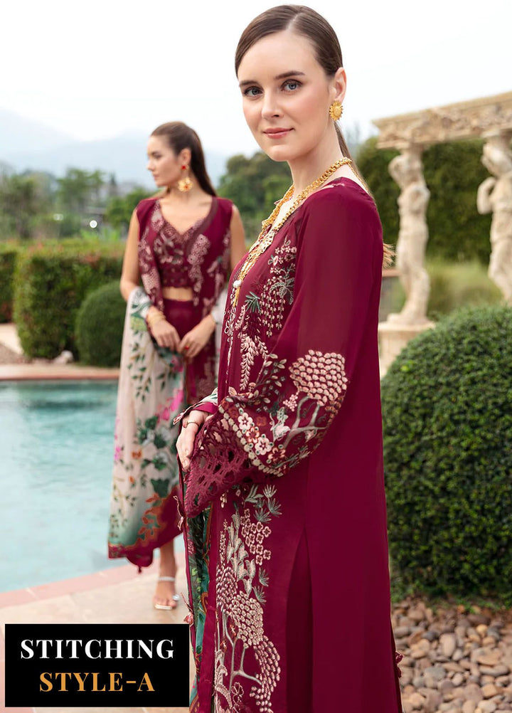 Andaaz by Ramsha Embroidered Lawn Suits Unstitched 3 Piece RSH24AL Z-802 - Luxury Collection