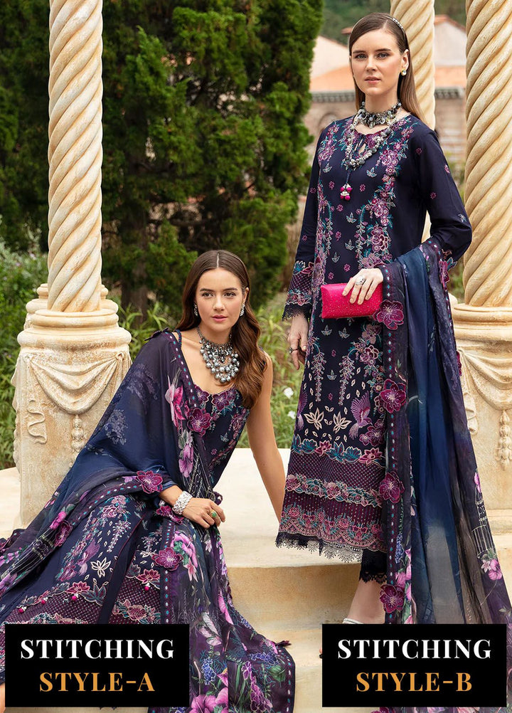 Andaaz by Ramsha Embroidered Lawn Suits Unstitched 3 Piece RSH24AL Z-803 - Luxury Collection