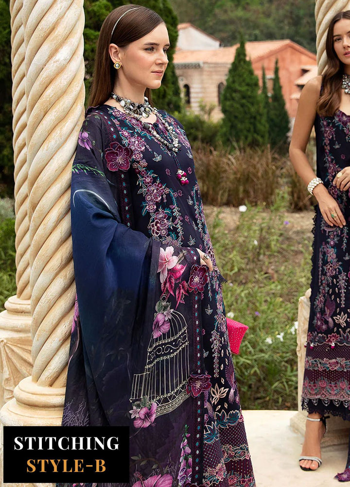 Andaaz by Ramsha Embroidered Lawn Suits Unstitched 3 Piece RSH24AL Z-803 - Luxury Collection