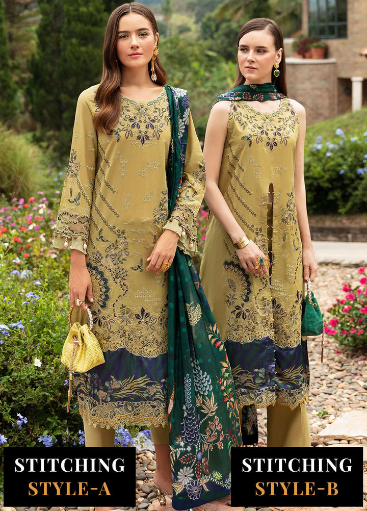Andaaz by Ramsha Embroidered Lawn Suits Unstitched 3 Piece RSH24AL Z-804 - Luxury Collection