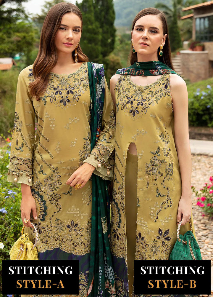 Andaaz by Ramsha Embroidered Lawn Suits Unstitched 3 Piece RSH24AL Z-804 - Luxury Collection