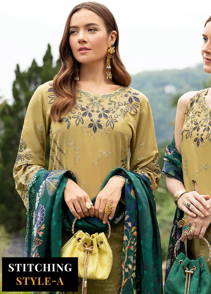 Andaaz by Ramsha Embroidered Lawn Suits Unstitched 3 Piece RSH24AL Z-804 - Luxury Collection