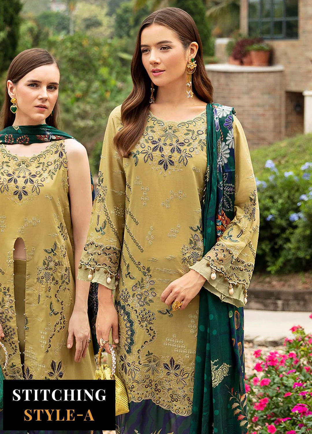 Andaaz by Ramsha Embroidered Lawn Suits Unstitched 3 Piece RSH24AL Z-804 - Luxury Collection