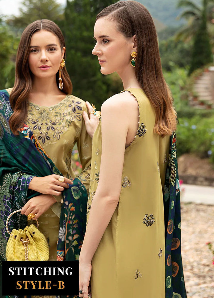 Andaaz by Ramsha Embroidered Lawn Suits Unstitched 3 Piece RSH24AL Z-804 - Luxury Collection