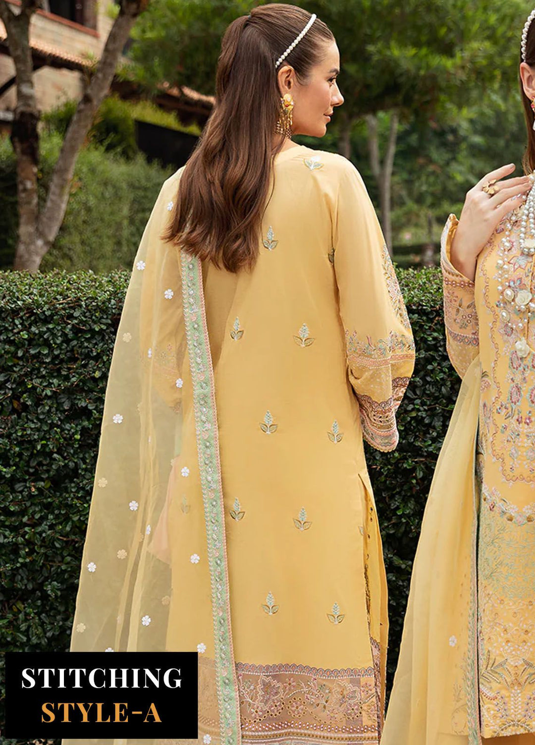 Andaaz by Ramsha Embroidered Lawn Suits Unstitched 3 Piece RSH24AL Z-806 - Luxury Collection