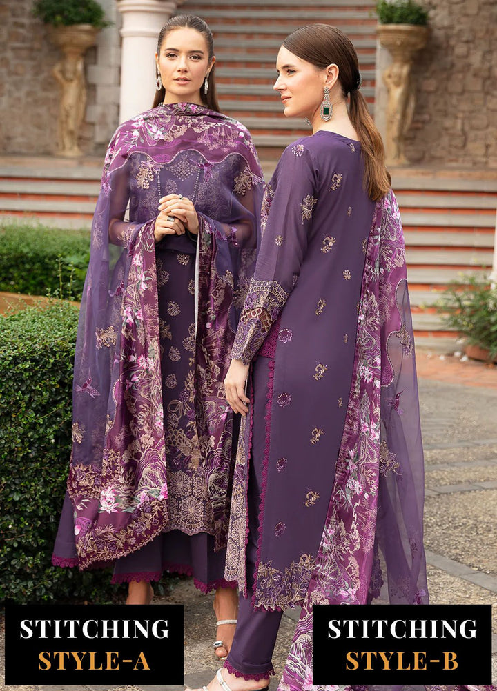 Andaaz by Ramsha Embroidered Lawn Suits Unstitched 3 Piece RSH24AL Z-807 - Luxury Collection