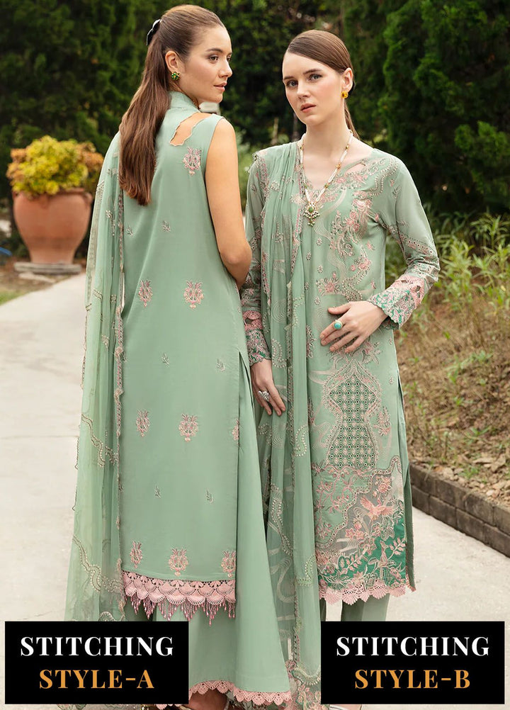 Andaaz by Ramsha Embroidered Lawn Suits Unstitched 3 Piece RSH24AL Z-808 - Luxury Collection