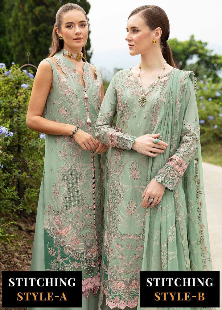 Andaaz by Ramsha Embroidered Lawn Suits Unstitched 3 Piece RSH24AL Z-808 - Luxury Collection