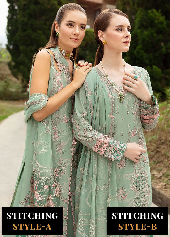 Andaaz by Ramsha Embroidered Lawn Suits Unstitched 3 Piece RSH24AL Z-808 - Luxury Collection