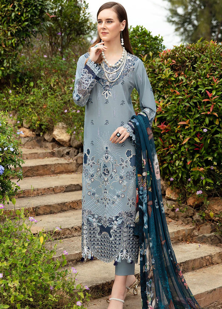 Andaaz by Ramsha Embroidered Lawn Suits Unstitched 3 Piece RSH24AL Z-809 - Luxury Collection