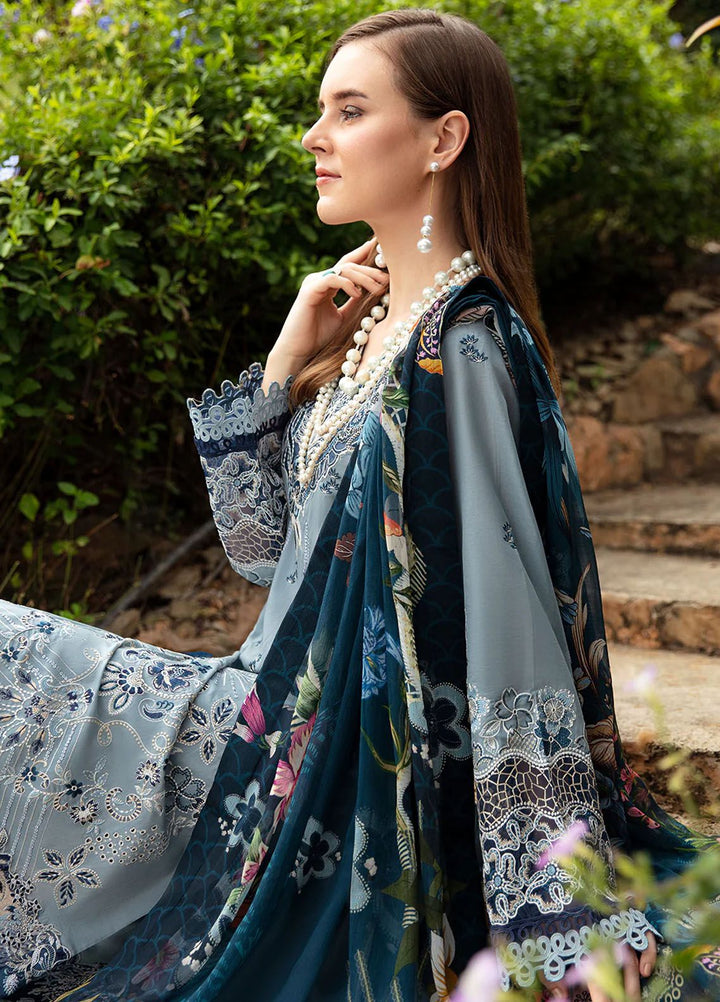 Andaaz by Ramsha Embroidered Lawn Suits Unstitched 3 Piece RSH24AL Z-809 - Luxury Collection