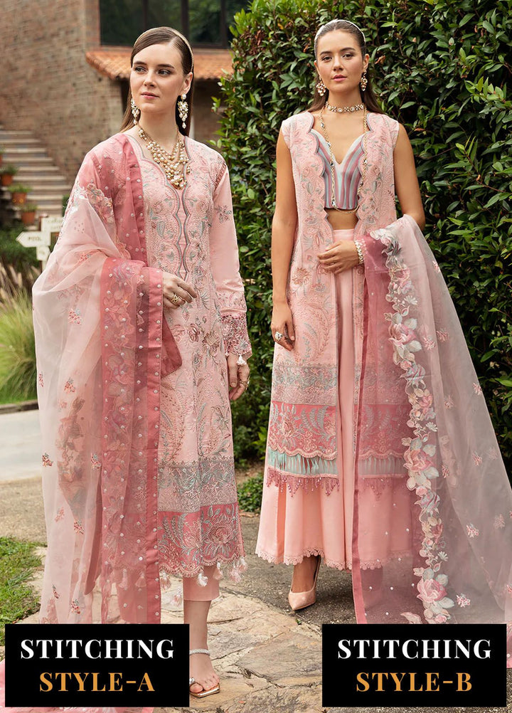 Andaaz by Ramsha Embroidered Lawn Suits Unstitched 3 Piece RSH24AL Z-810 - Luxury Collection