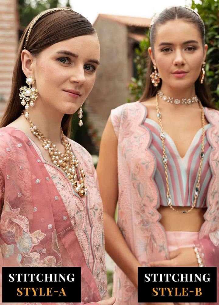 Andaaz by Ramsha Embroidered Lawn Suits Unstitched 3 Piece RSH24AL Z-810 - Luxury Collection