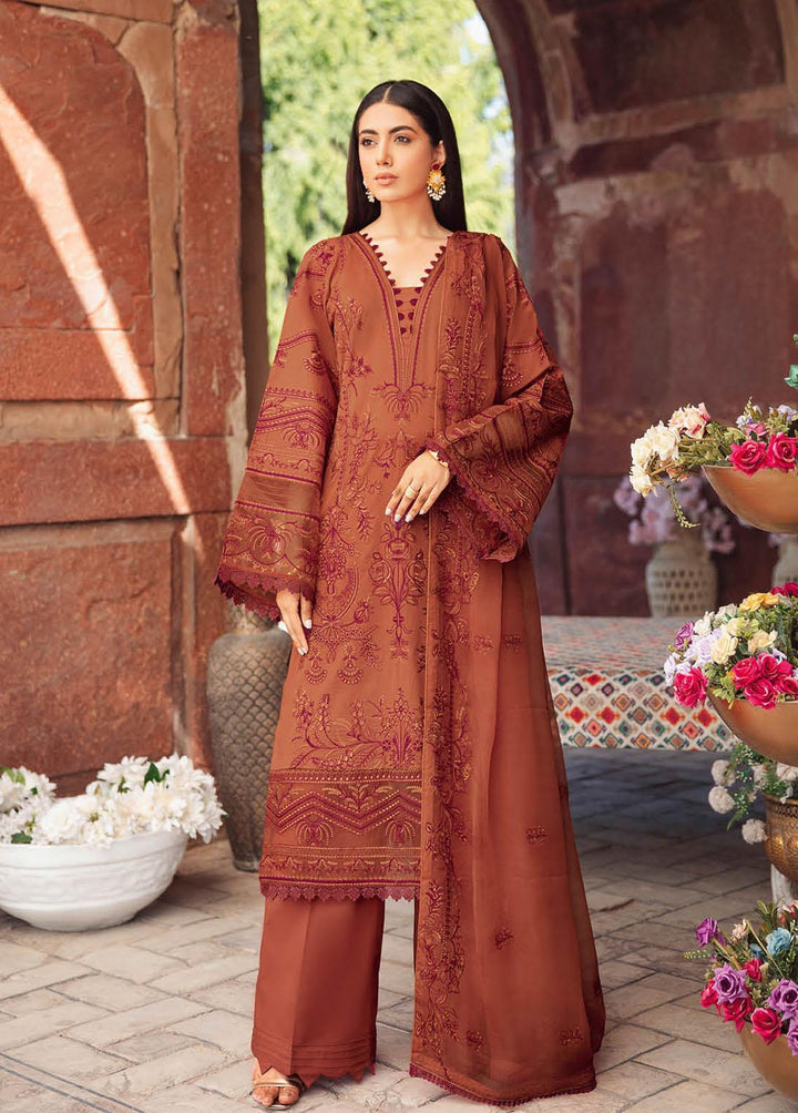 Andaaz by Ramsha Embroidered Lawn Suits Unstitched 3 Piece RSH22-A2 Z-201 - Luxury Collection