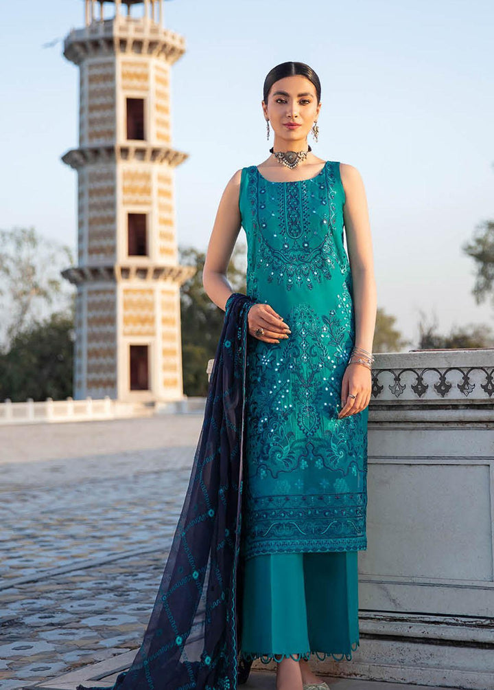 Andaaz by Ramsha Embroidered Lawn Suits Unstitched 3 Piece RSH22-A2 Z-205 - Luxury Collection