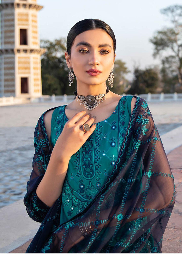 Andaaz by Ramsha Embroidered Lawn Suits Unstitched 3 Piece RSH22-A2 Z-205 - Luxury Collection