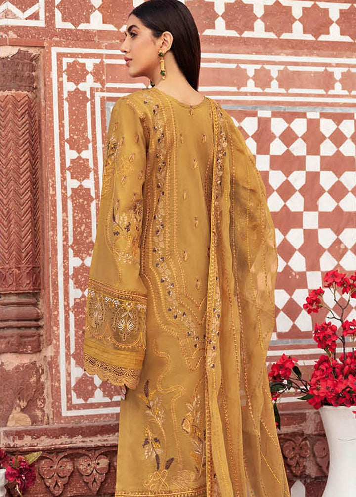Andaaz by Ramsha Embroidered Lawn Suits Unstitched 3 Piece RSH22-A2 Z-206 - Luxury Collection