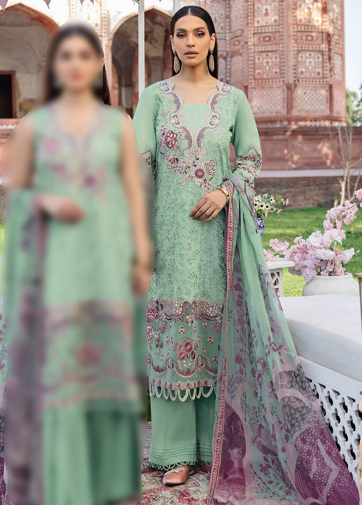 Andaaz by Ramsha Embroidered Lawn Suits Unstitched 3 Piece RSH22-A2 Z-208 - Luxury Collection