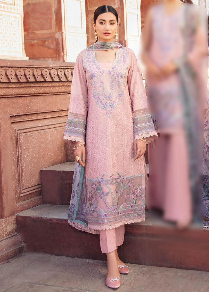 Andaaz by Ramsha Embroidered Lawn Suits Unstitched 3 Piece RSH22-A2 Z-209 - Luxury Collection