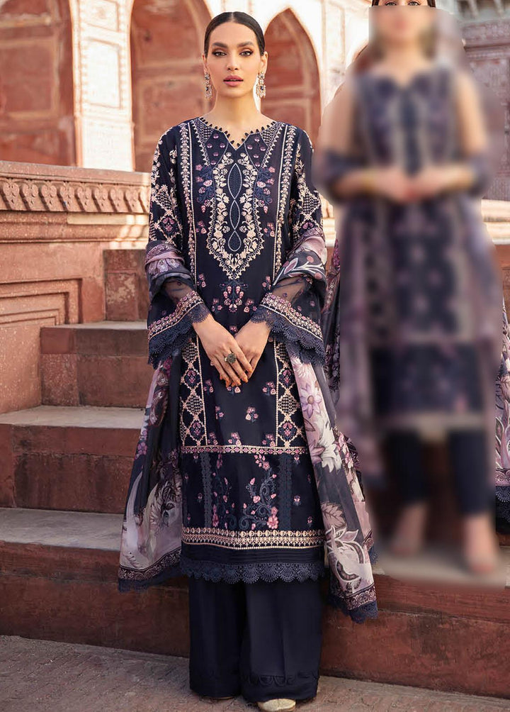 Andaaz by Ramsha Embroidered Lawn Suits Unstitched 3 Piece RSH22-A2 Z-210 - Luxury Collection
