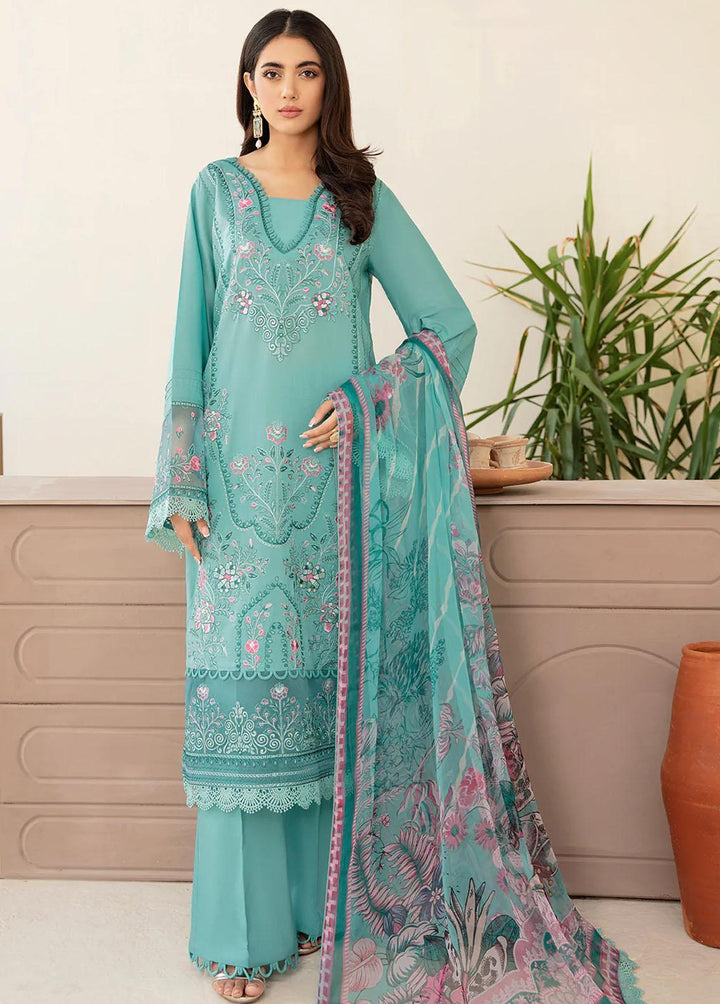 Andaaz by Ramsha Embroidered Lawn Suits Unstitched 3 Piece RSH22-A3 Z-305 - Luxury Collection