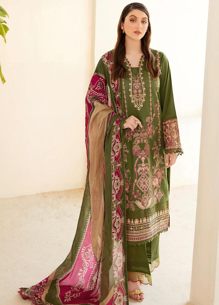 Andaaz by Ramsha Embroidered Lawn Suits Unstitched 3 Piece RSH22-A3 Z-306 - Luxury Collection