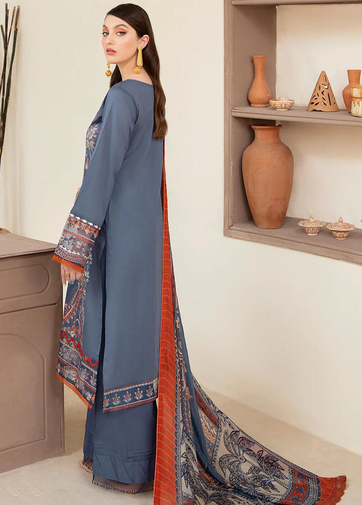 Andaaz by Ramsha Embroidered Lawn Suits Unstitched 3 Piece RSH22-A3 Z-308 - Luxury Collection