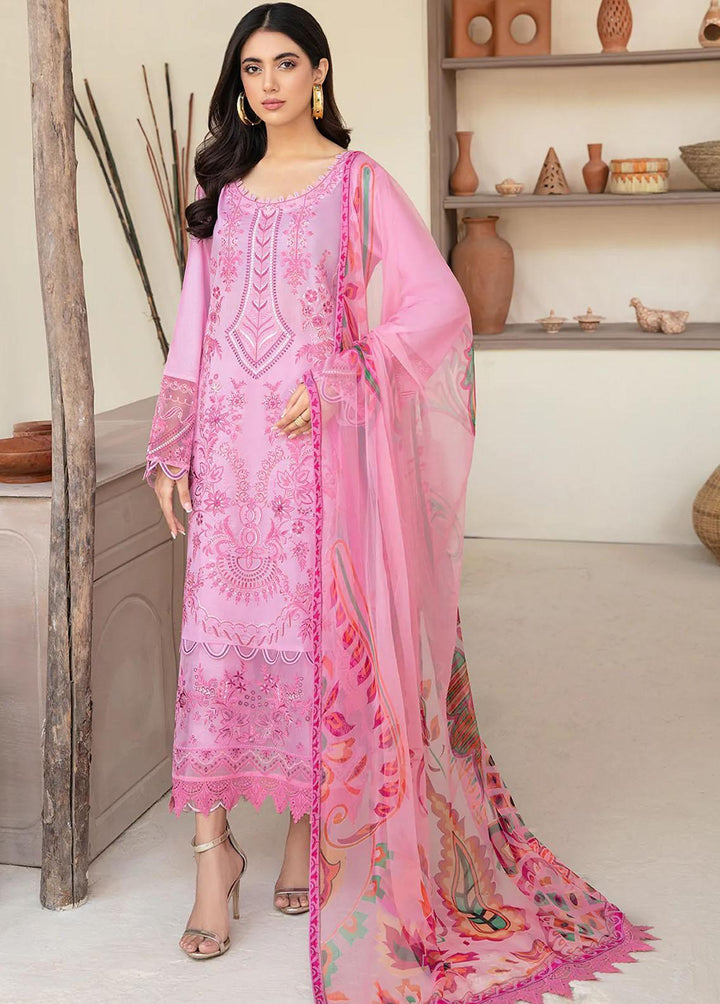 Andaaz by Ramsha Embroidered Lawn Suits Unstitched 3 Piece RSH22-A3 Z-309 - Luxury Collection
