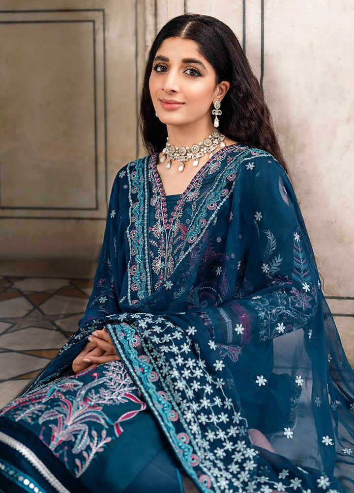 Andaaz by Ramsha Embroidered Lawn Suits Unstitched 3 Piece RSH23-A5 Z-501 - Luxury Collection