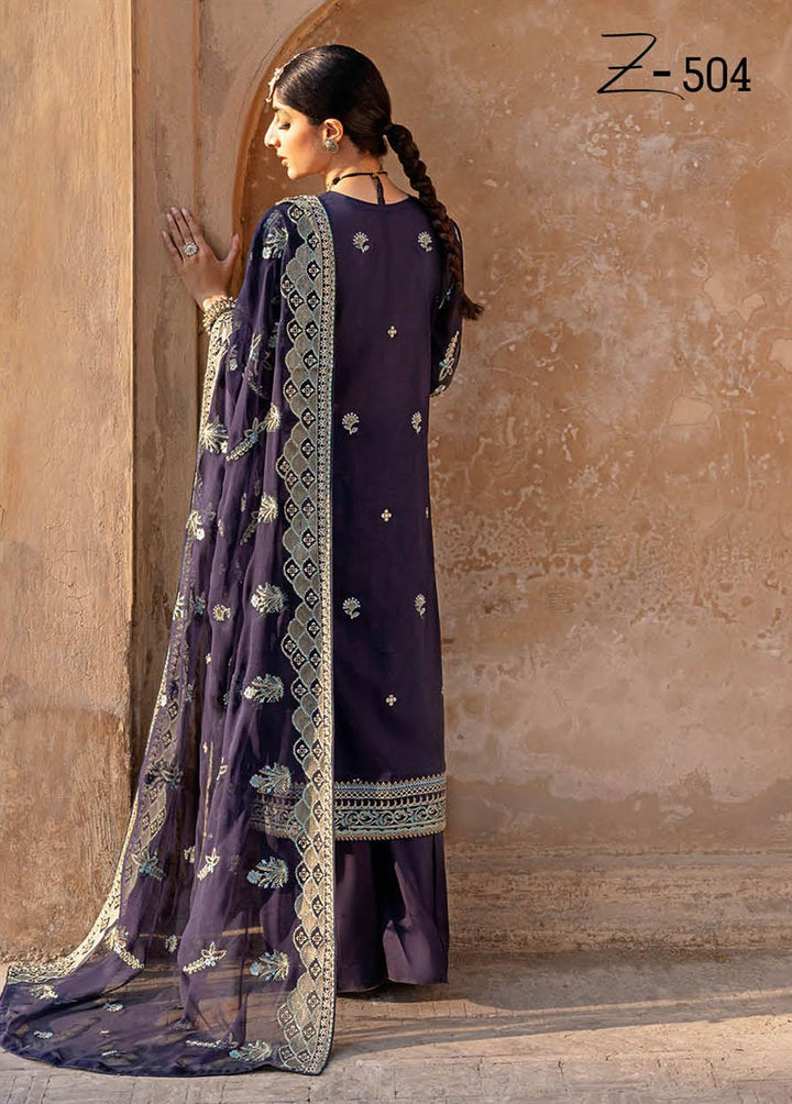 Andaaz by Ramsha Embroidered Lawn Suits Unstitched 3 Piece RSH23-A5 Z-504 - Luxury Collection