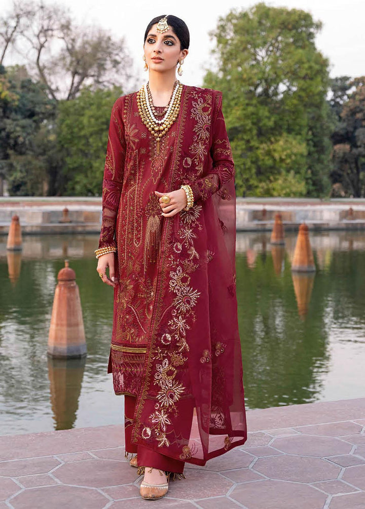 Andaaz by Ramsha Embroidered Lawn Suits Unstitched 3 Piece RSH23-A5 Z-505 - Luxury Collection