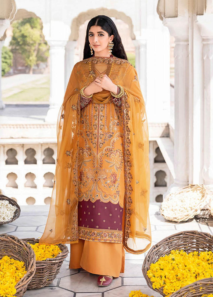 Andaaz by Ramsha Embroidered Lawn Suits Unstitched 3 Piece RSH23-A5 Z-506 - Luxury Collection