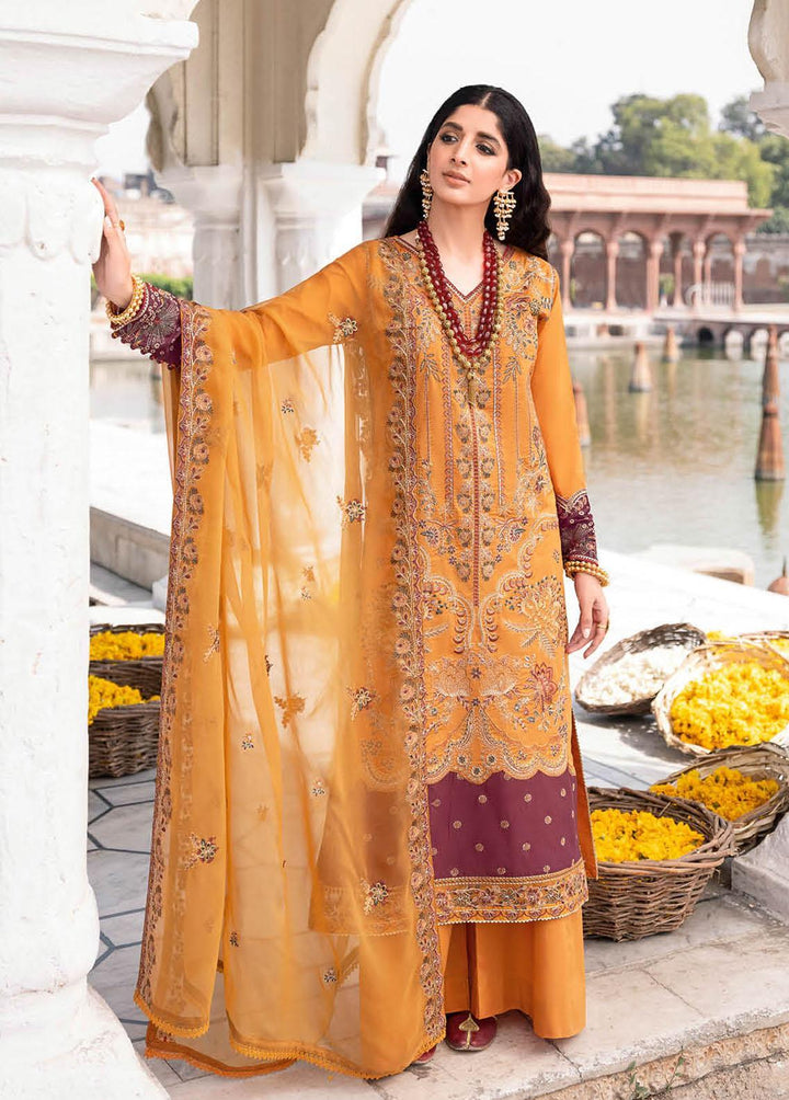 Andaaz by Ramsha Embroidered Lawn Suits Unstitched 3 Piece RSH23-A5 Z-506 - Luxury Collection